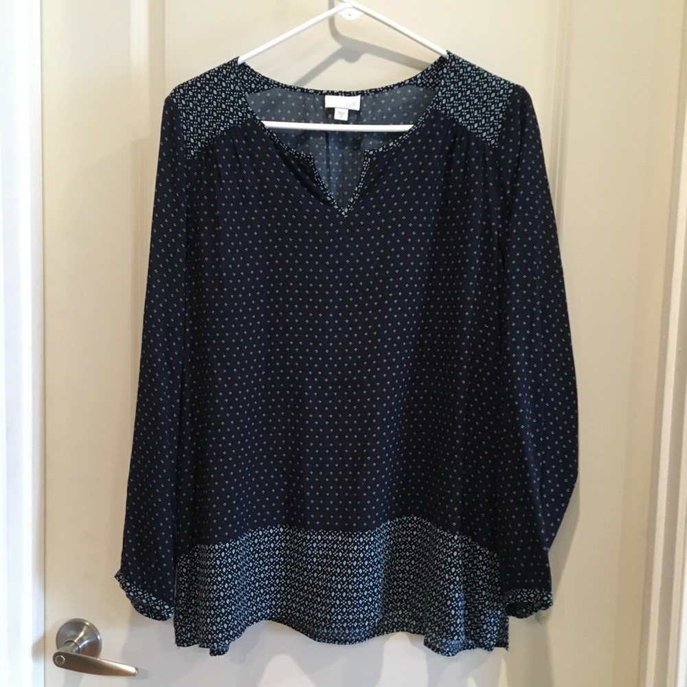 J Jill patterned blouse medium
